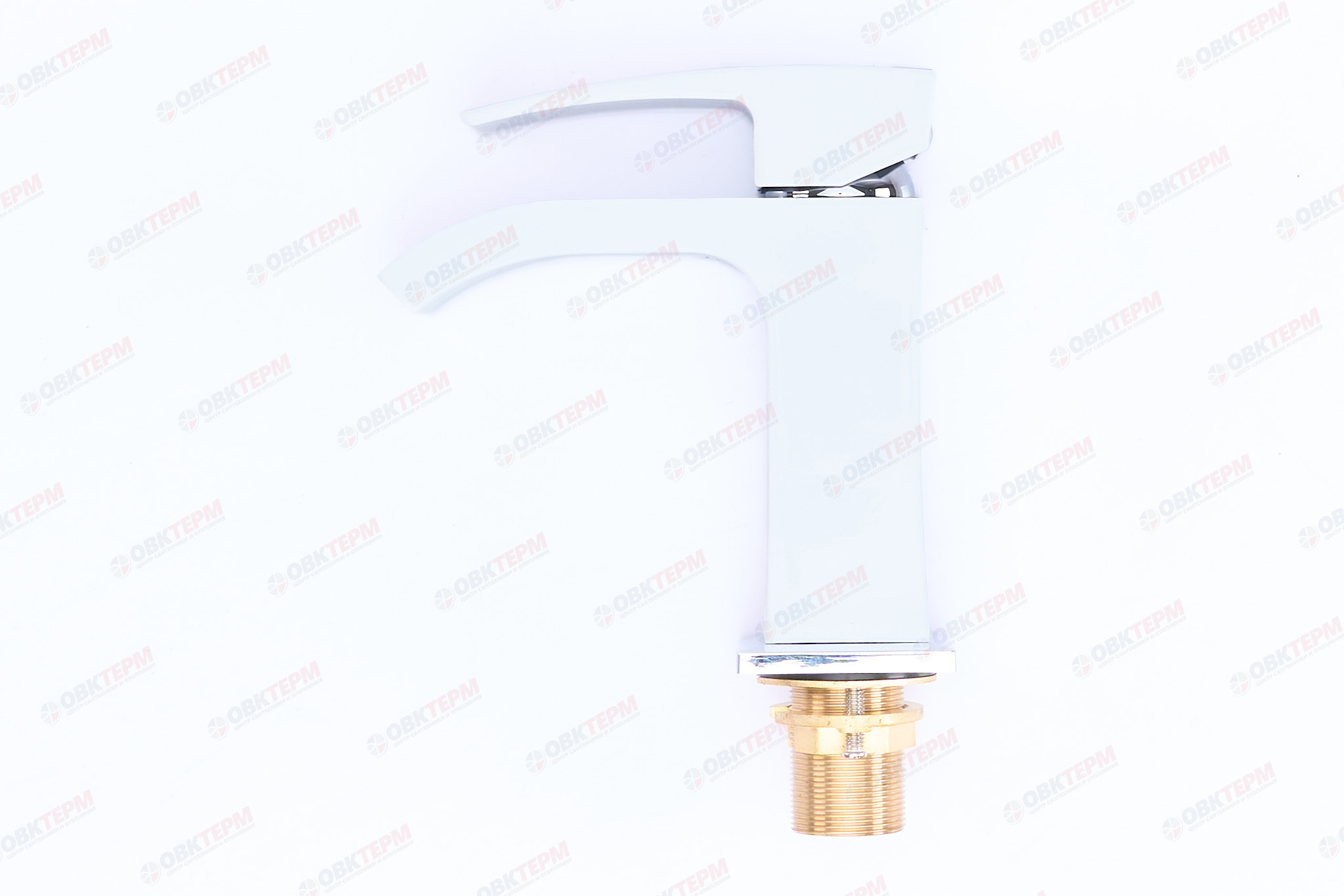 Смеситель д/раковины GAPPO G1007-8 латунь /белый/хром (Ø35, на гайке) - миниатюра №6