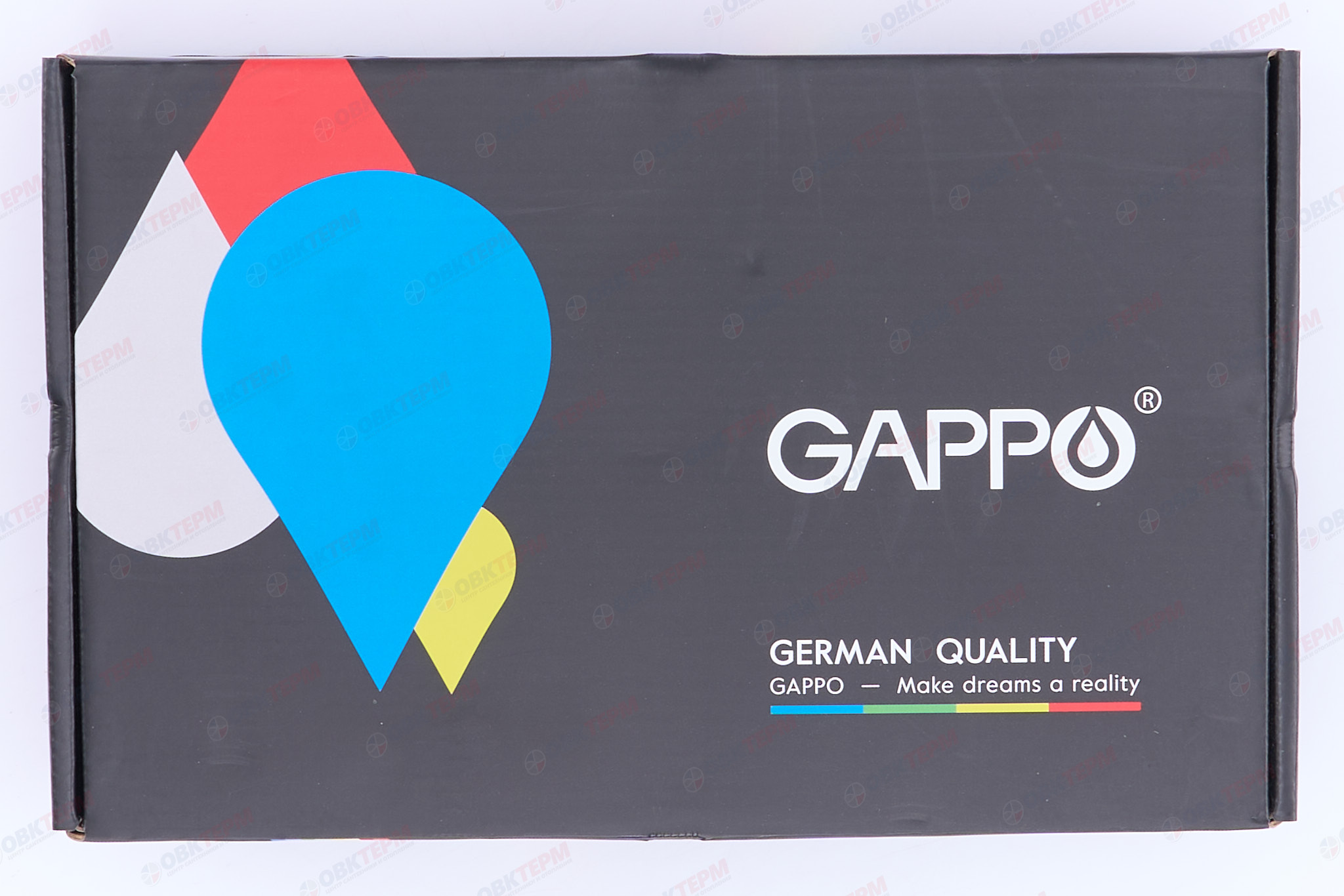 Смеситель д/раковины GAPPO G1007-8 латунь /белый/хром (Ø35, на гайке) - миниатюра №10