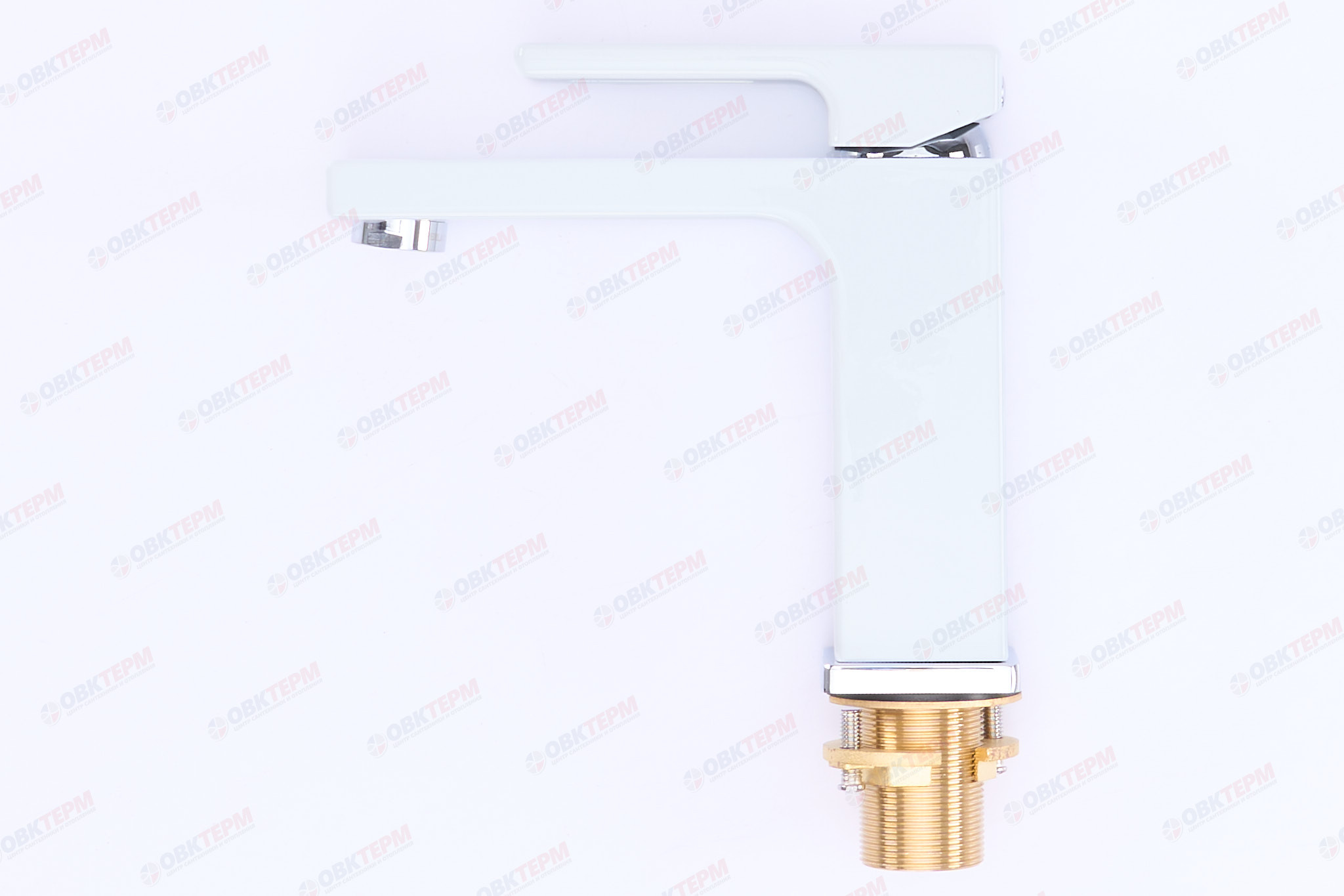 Смеситель д/раковины GAPPO G1017 латунь /белый  (Ø35, на гайке) - Изображение №4