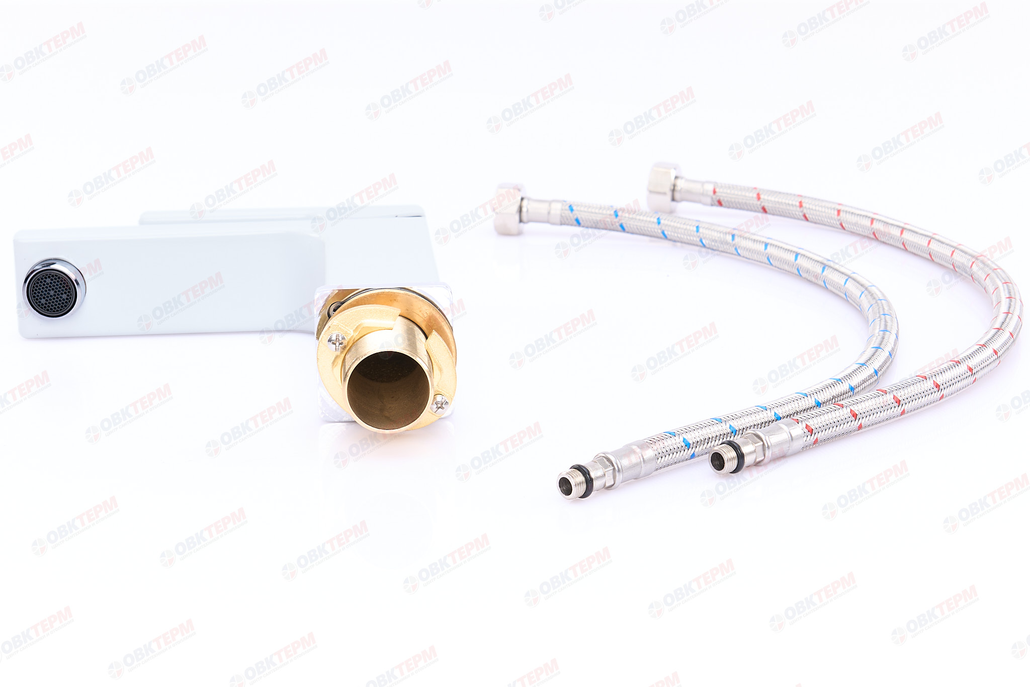 Смеситель д/раковины GAPPO G1017 латунь /белый  (Ø35, на гайке) - миниатюра №6