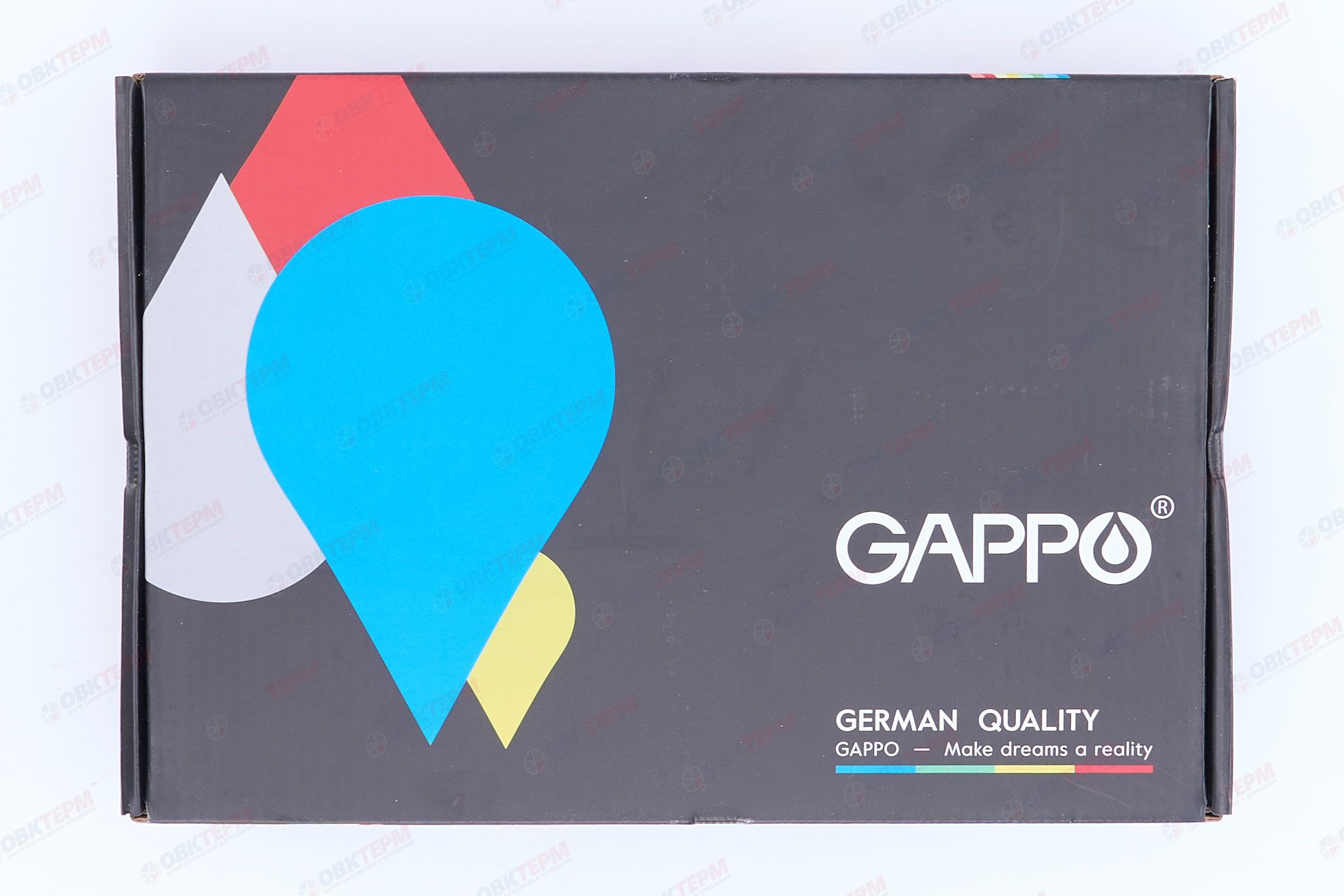 Смеситель д/раковины GAPPO G1017 латунь /белый  (Ø35, на гайке) - миниатюра №8