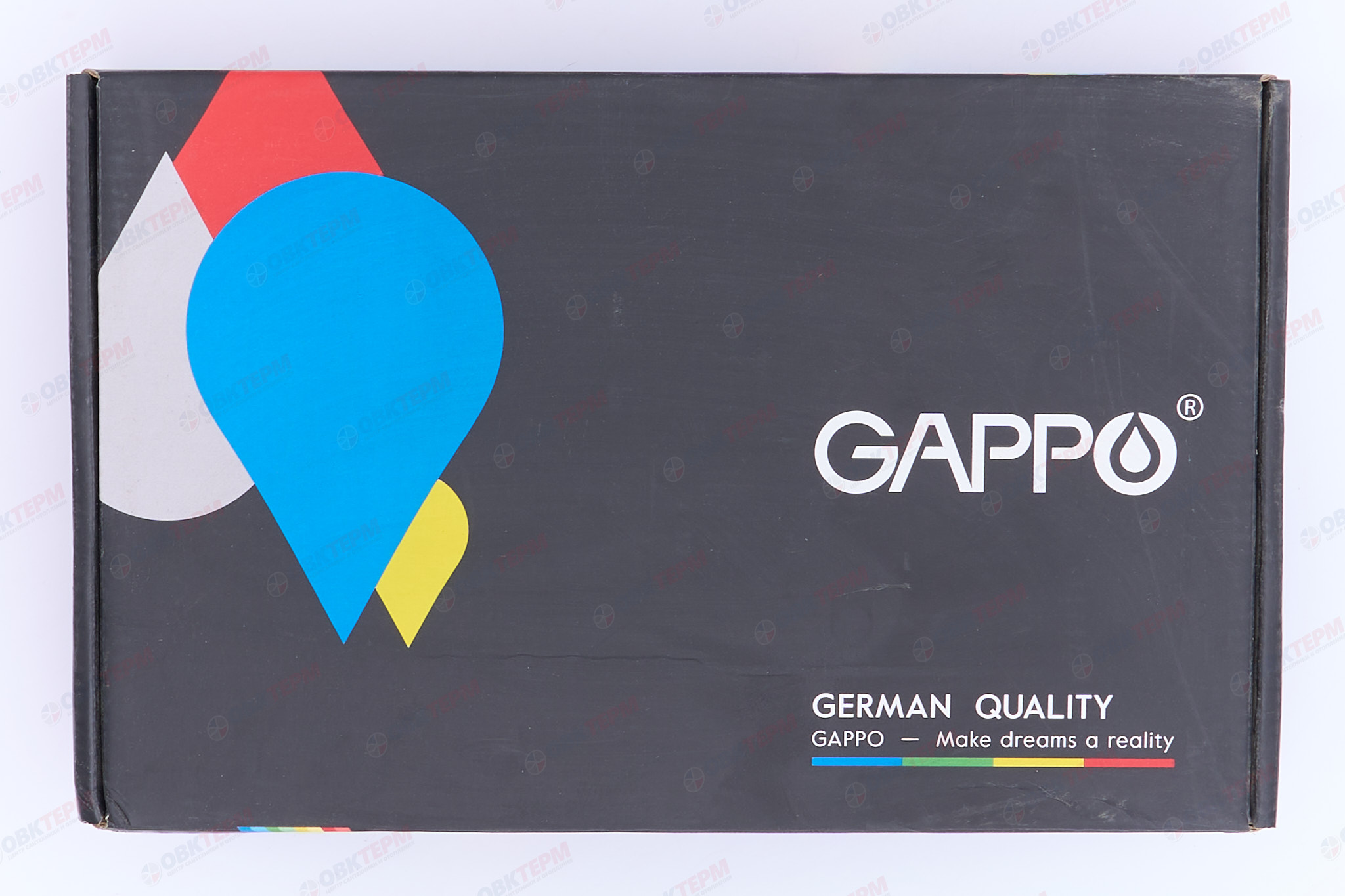 Смеситель д/раковины GAPPO G1048-8 латунь /белый /водопад (Ø25, на гайке) - миниатюра №8