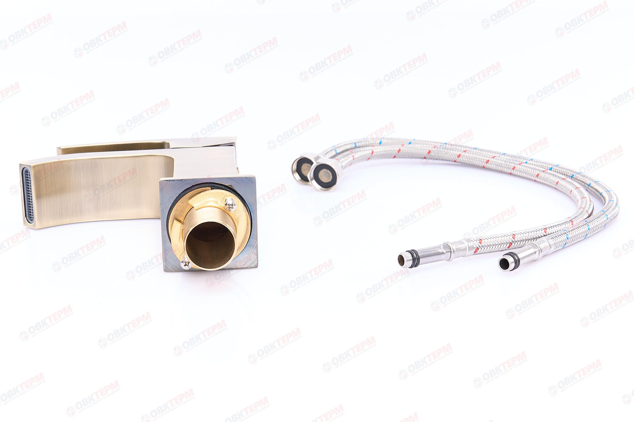 Смеситель д/раковины GAPPO G1007-4 латунь /бронза  (Ø35, на гайке) - миниатюра №6