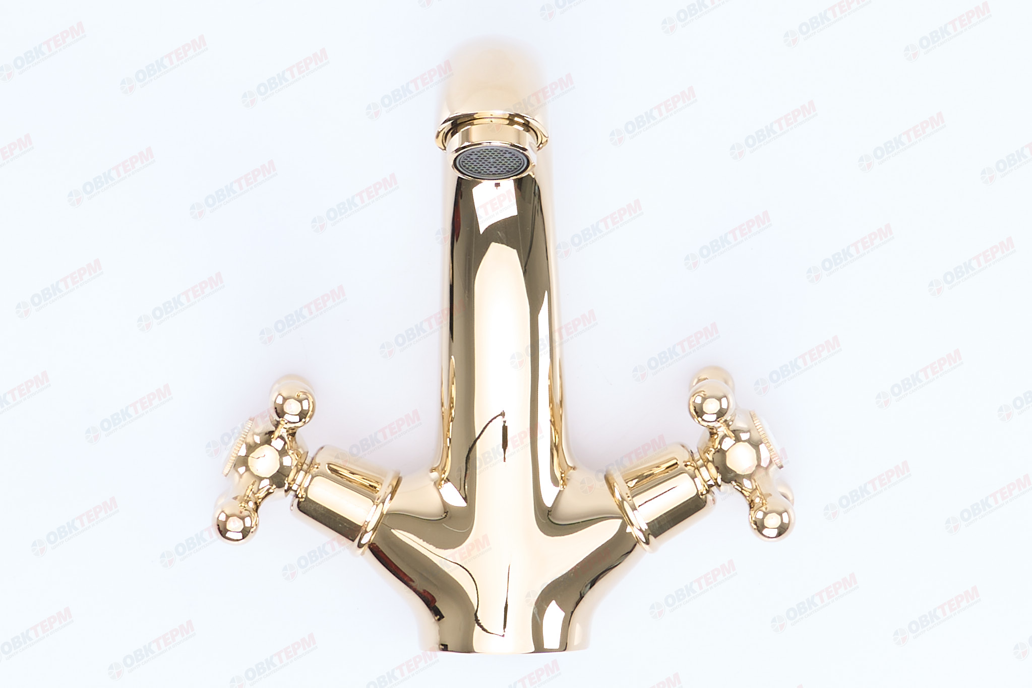 Смеситель д/раковины позолоч   G1063-6*    (на шпильке, п/об)   GAPPO - Изображение №4