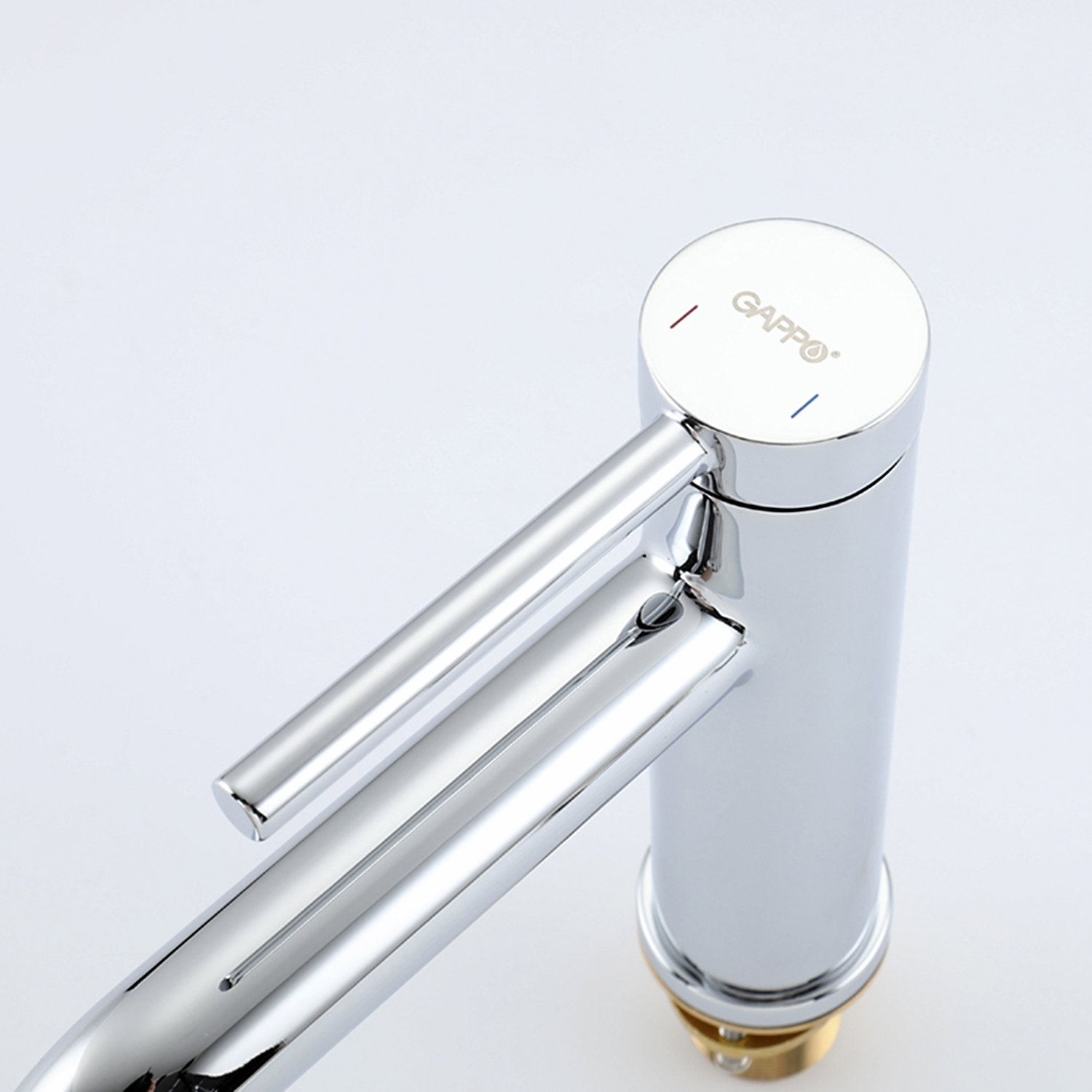 Смеситель д/раковины GAPPO G1006 латунь /хром /ф40 /на гайке - миниатюра №2