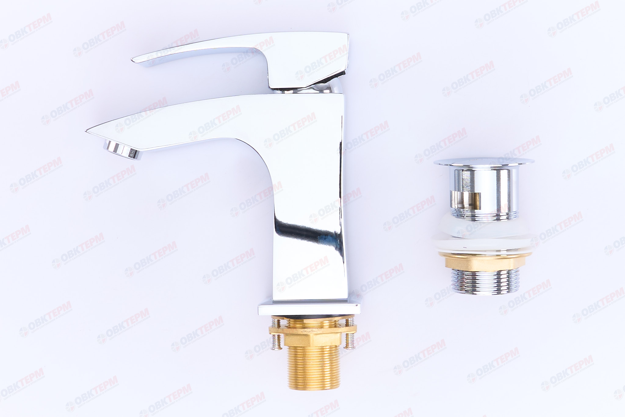 Смеситель д/раковины GAPPO G1007 латунь /хром (Ø35, на гайке) - миниатюра №6