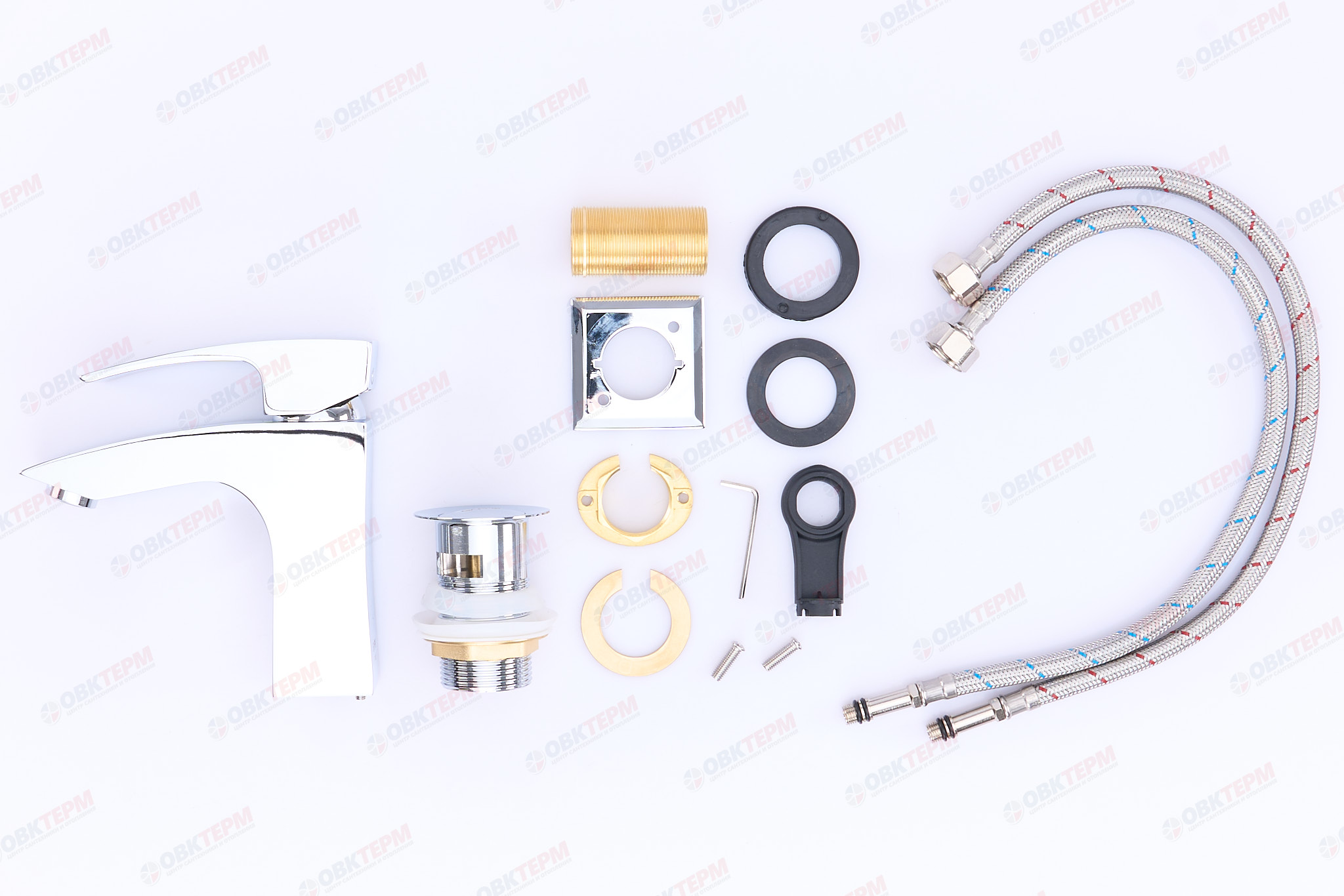 Смеситель д/раковины GAPPO G1007 латунь /хром (Ø35, на гайке) - миниатюра №7