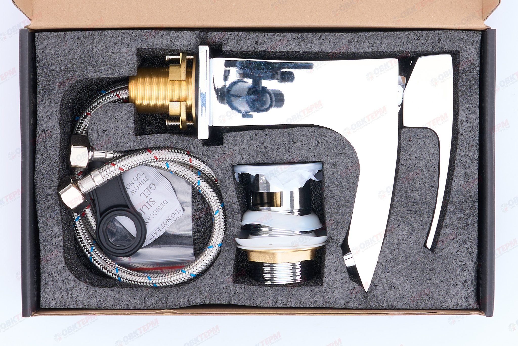 Смеситель д/раковины GAPPO G1007 латунь /хром (Ø35, на гайке) - миниатюра №9