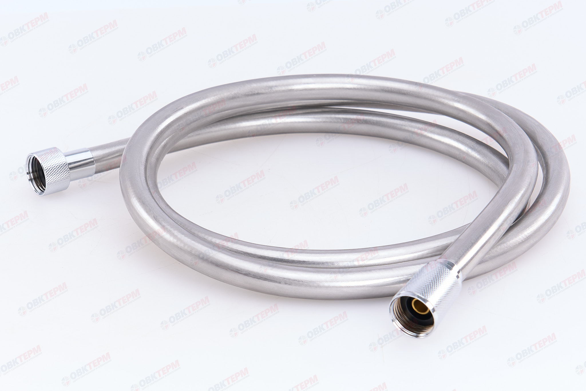 Шланг д/душа KOER KB-0803-175-01 силиконовый 175 см (Цвет хром) (30 шт/ящ) - Изображение №1