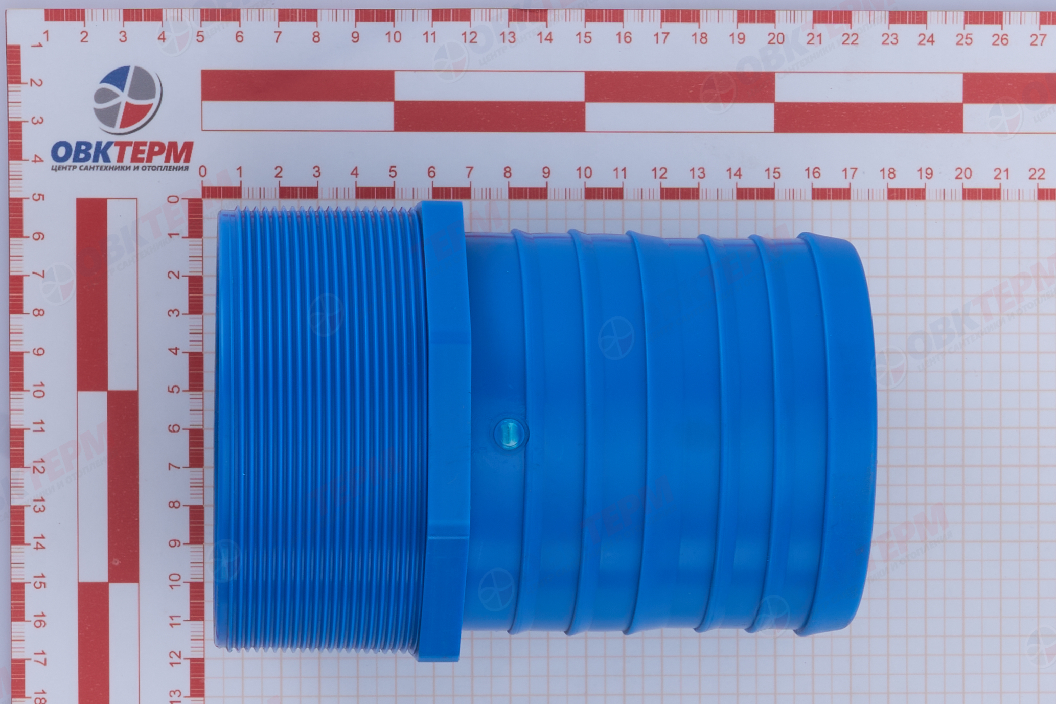 Соединитель резьбовой для  LayFlat  4" х 4"наружная резьба  HORKE PL-1558  (30 шт/ящ) - миниатюра №6