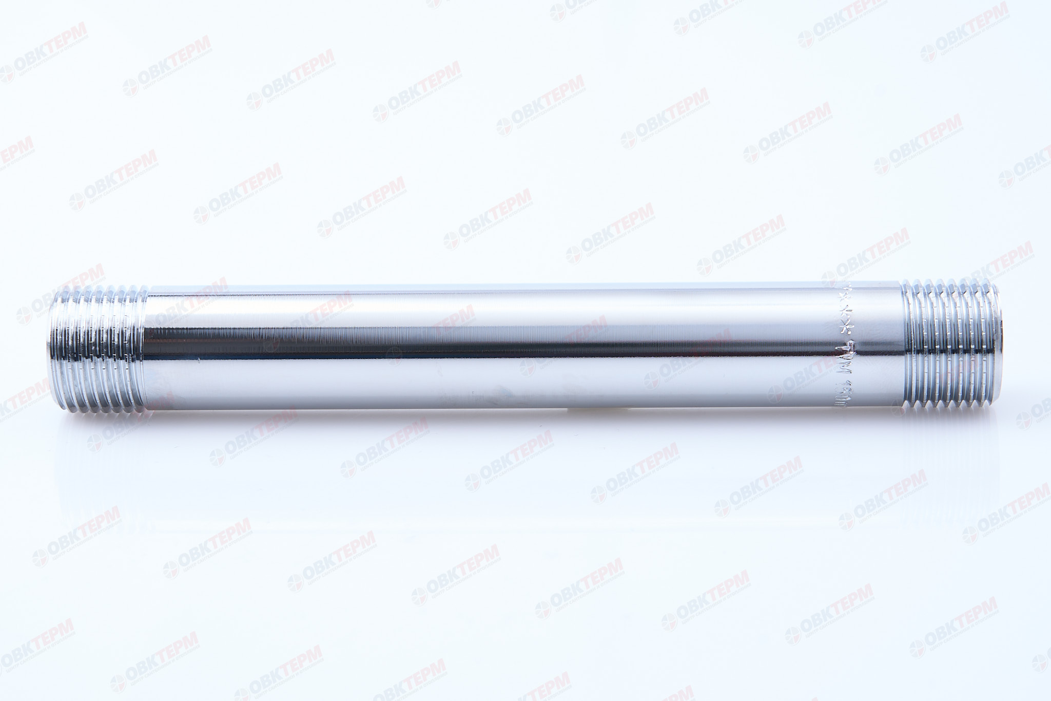 Ниппель 1/2" х 1/2"150мм   Хром  TIM   (5шт/75ящ) - Изображение №3