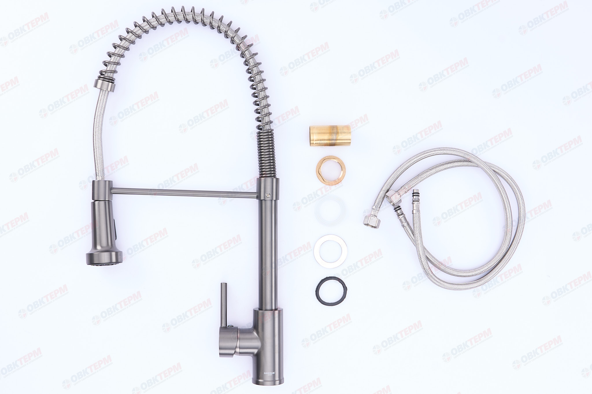 Смеситель д/кухни MIXXUS PREMIUM SPRING 017 GRAPHITE Ø35 (8 шт/ящ) - миниатюра №4