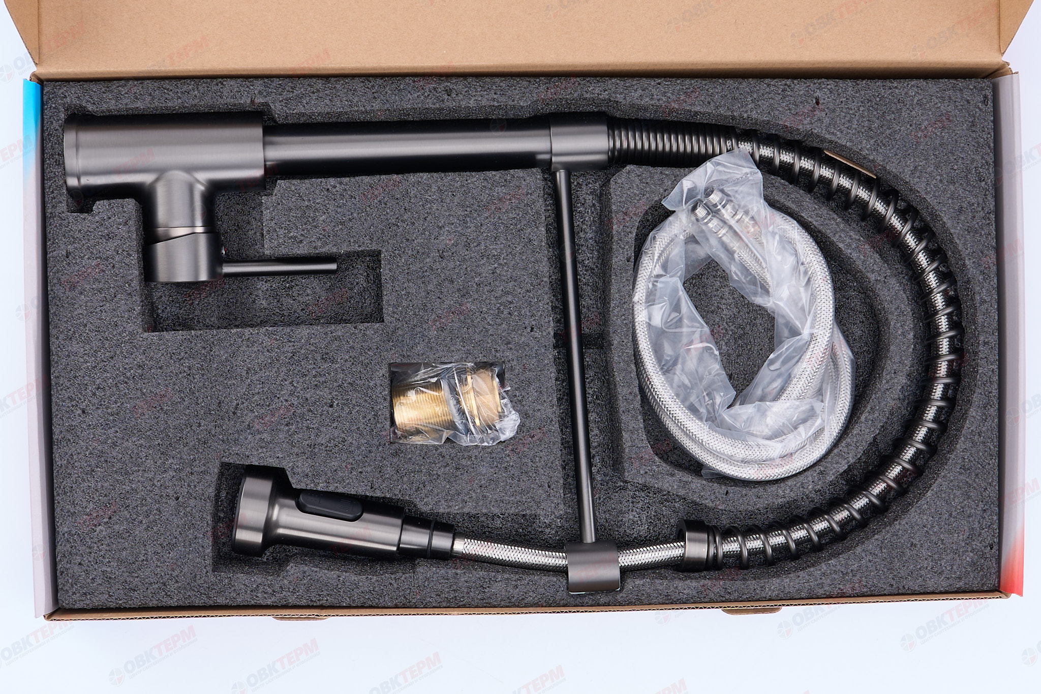 Смеситель д/кухни MIXXUS PREMIUM SPRING 017 GRAPHITE Ø35 (8 шт/ящ) - миниатюра №5