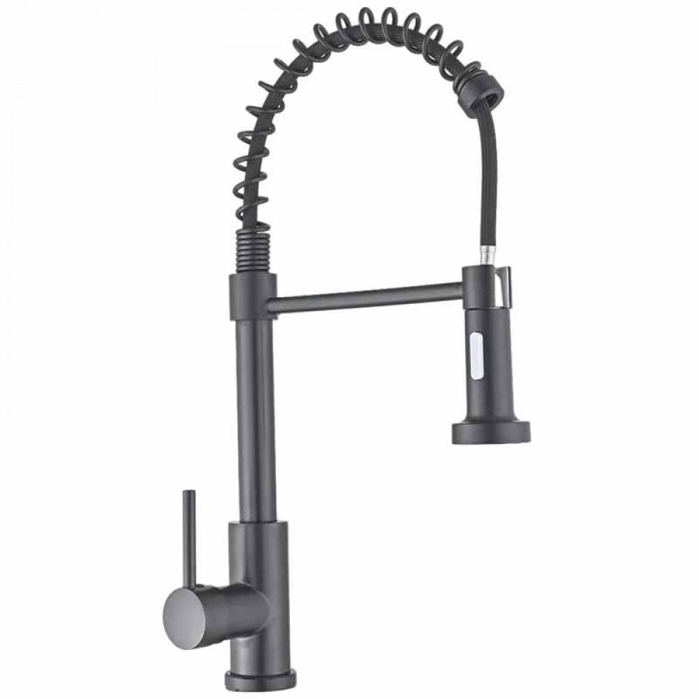 Смеситель д/кухни MIXXUS PREMIUM SPRING 017 GRAPHITE Ø35 (8 шт/ящ) - Изображение №1