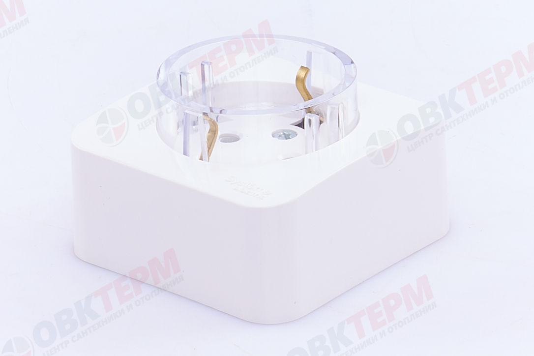 Розетка 1-местная с/з 16А IP20 250В компакт без защ. шторок с изолир. пластиной белый Blanca Systeme - Изображение №2