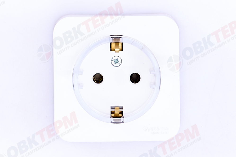 Розетка 1-местная с/з 16А IP20 250В компакт без защ. шторок с изолир. пластиной белый Blanca Systeme - Изображение №5