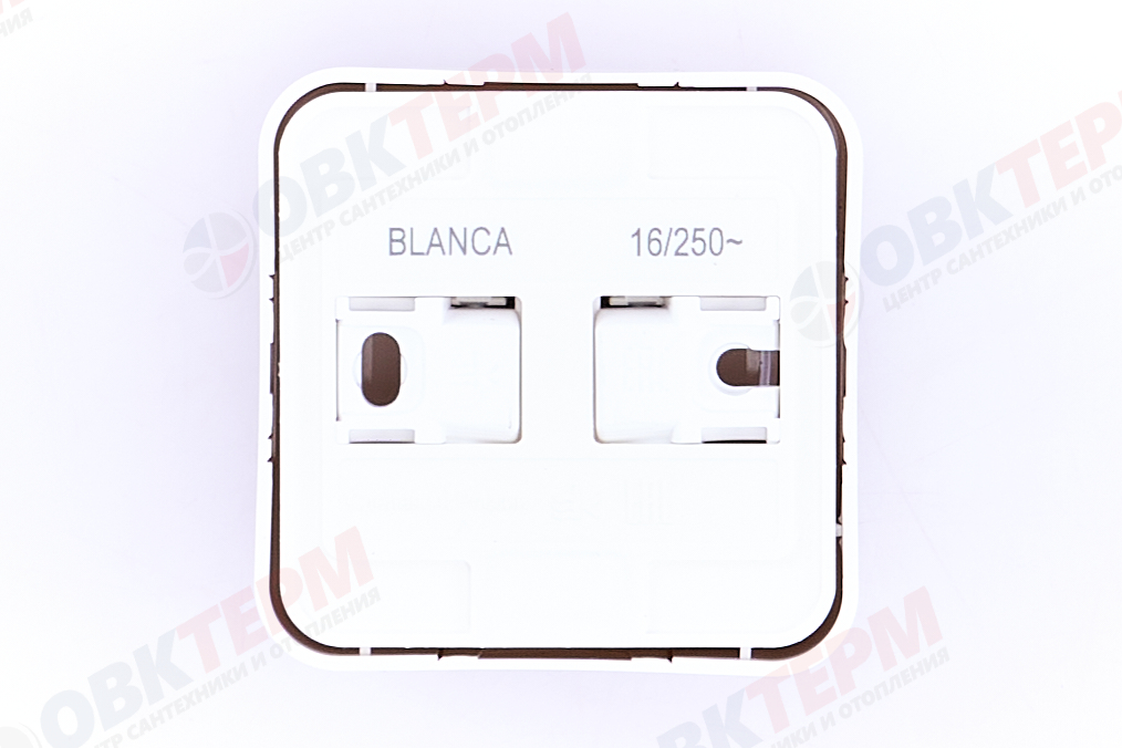Розетка 1-местная с/з 16А IP20 250В компакт без защ. шторок с изолир. пластиной белый Blanca Systeme - миниатюра №6