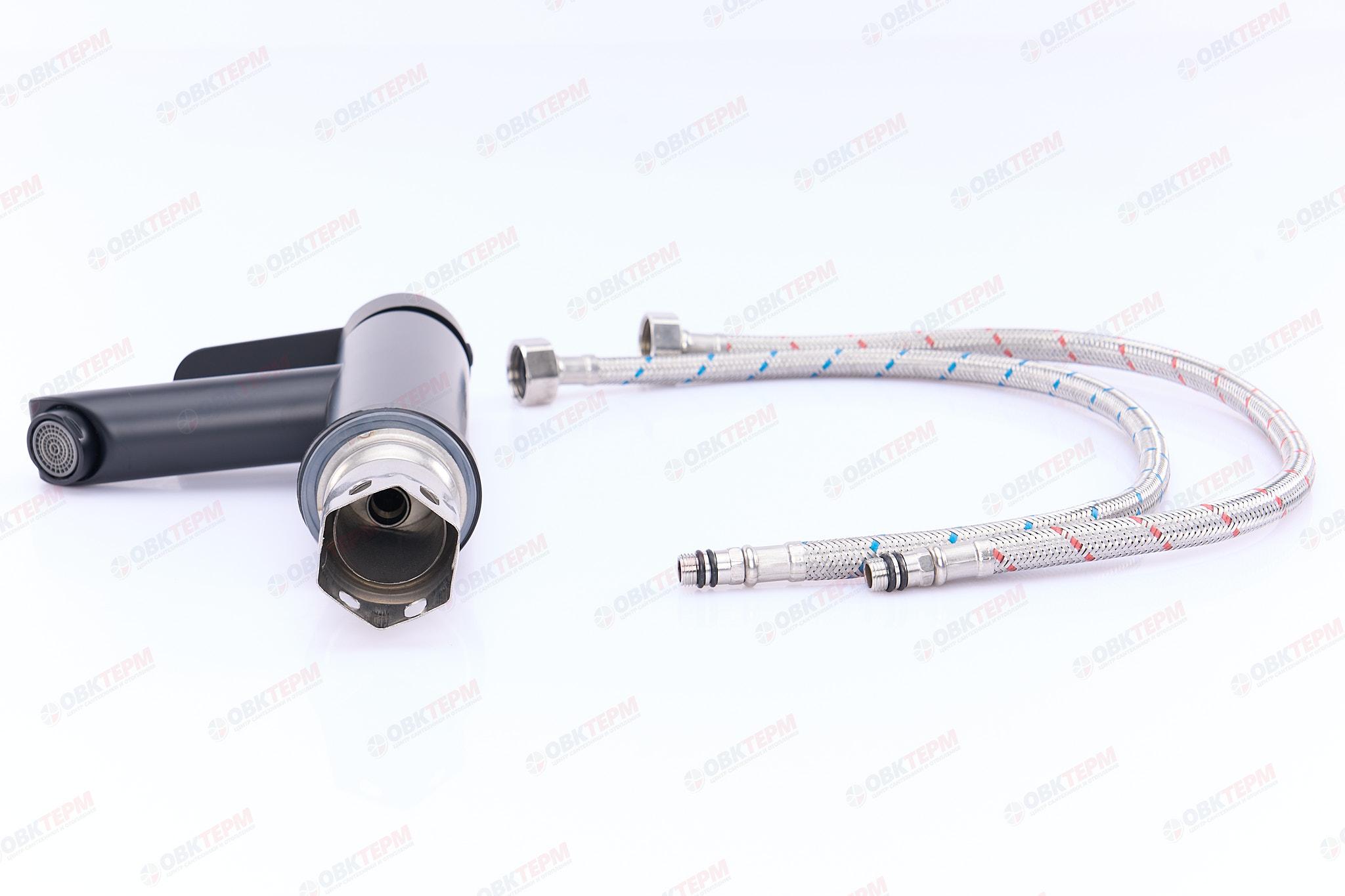 Смеситель д/умывальника нерж/сталь ZERIX DAX-001-A BLACK  10 шт/ящ - миниатюра №4