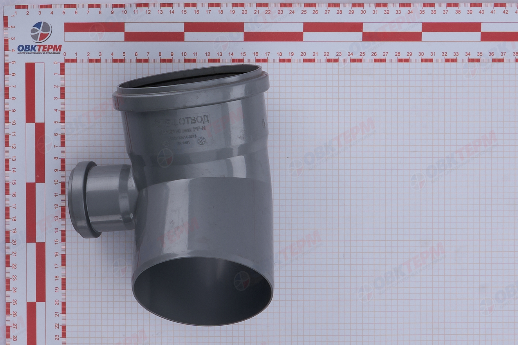 Отвод    110/50 * 45*  левый  FLEXTRON     (1шт/15упак) - миниатюра №6