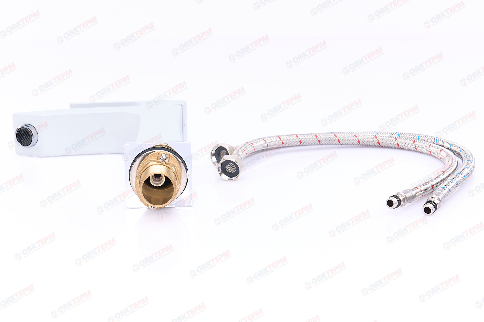 Смеситель д/раковины GAPPO G1007-78 латунь /белый /высокий /Ø35 /на гайке - миниатюра №6