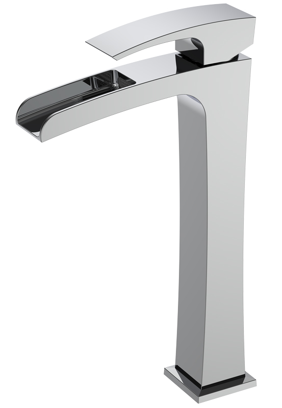 Смеситель д/умывальника KOER KB-15007-01 ВЫСОКИЙ /водопад  (Цвет хром) (8шт/ящ) - Изображение №1