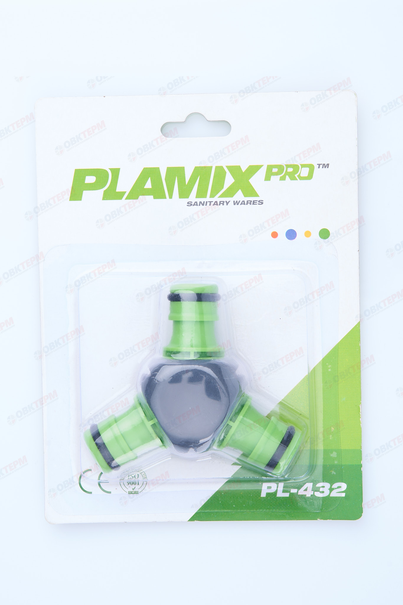 Тройник для коннектора (ABS+TPR, блистер) (240/24 шт) PLAMIX/CRAB  PRO PL-432 - Изображение №3