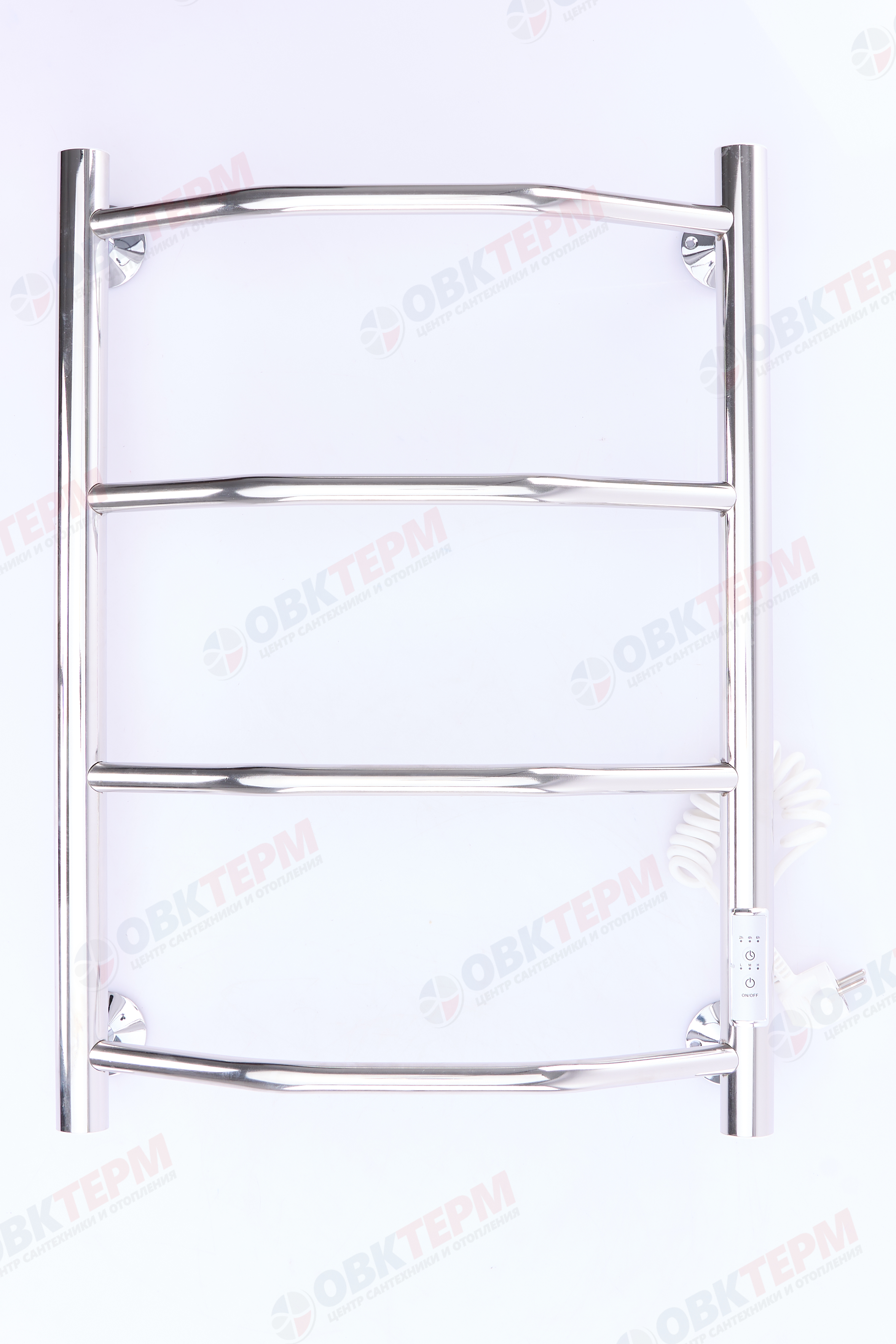 Электрический полотенцесушитель"Лестница "Трион" 40/60 правый (4 полки, сухой, терморегулятор) - Изображение №2