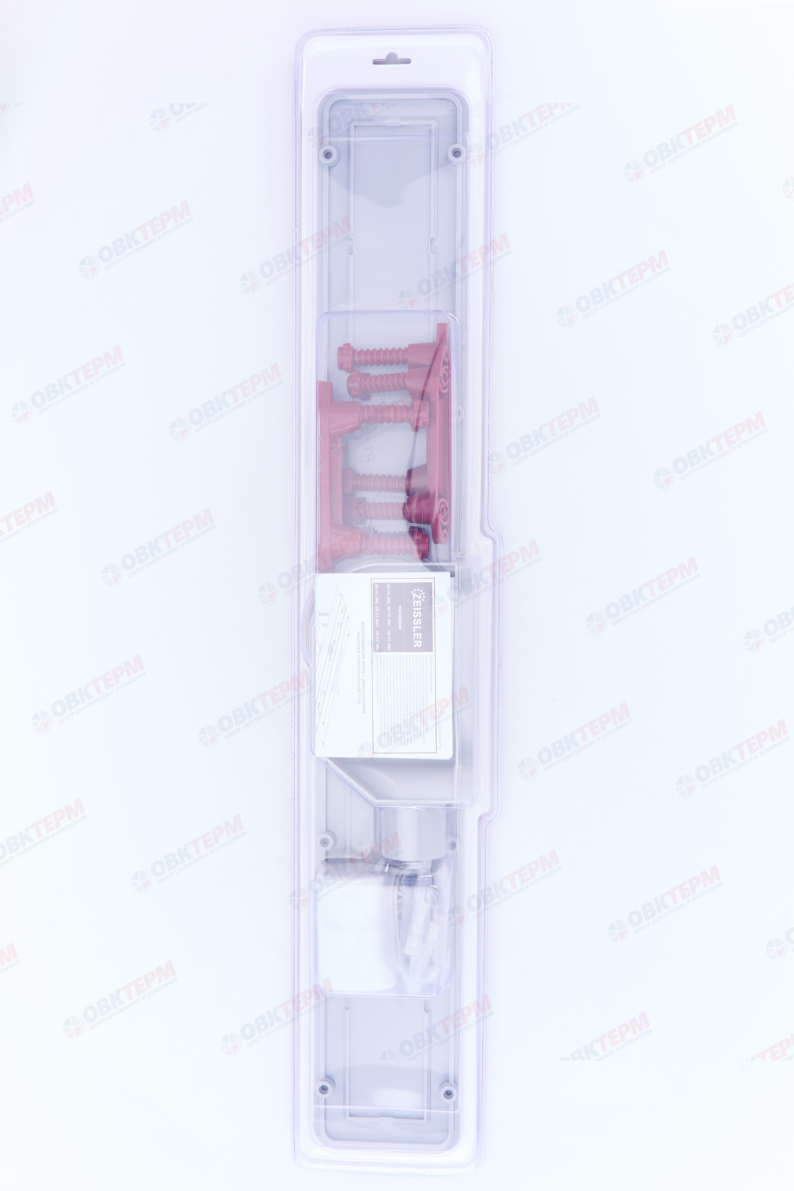 Трап-лоток 800*70 с нерж.решеткой и пласт.корпус "ВОЛНА" горизонтальный (1шт/4упак) - миниатюра №5