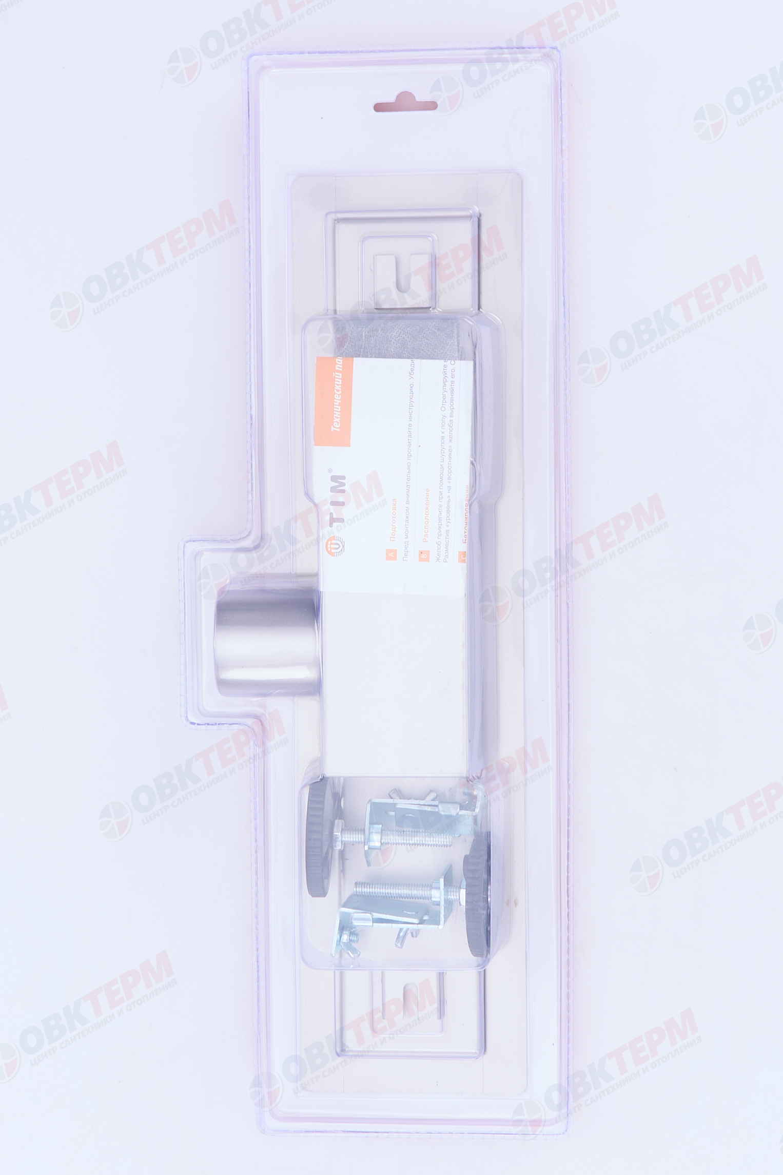 Трап-лоток 40 см под кладку плитки нерж (сухой +гидрозатвор)TIM BAD454002 (1шт/4шт упак) - Изображение №2