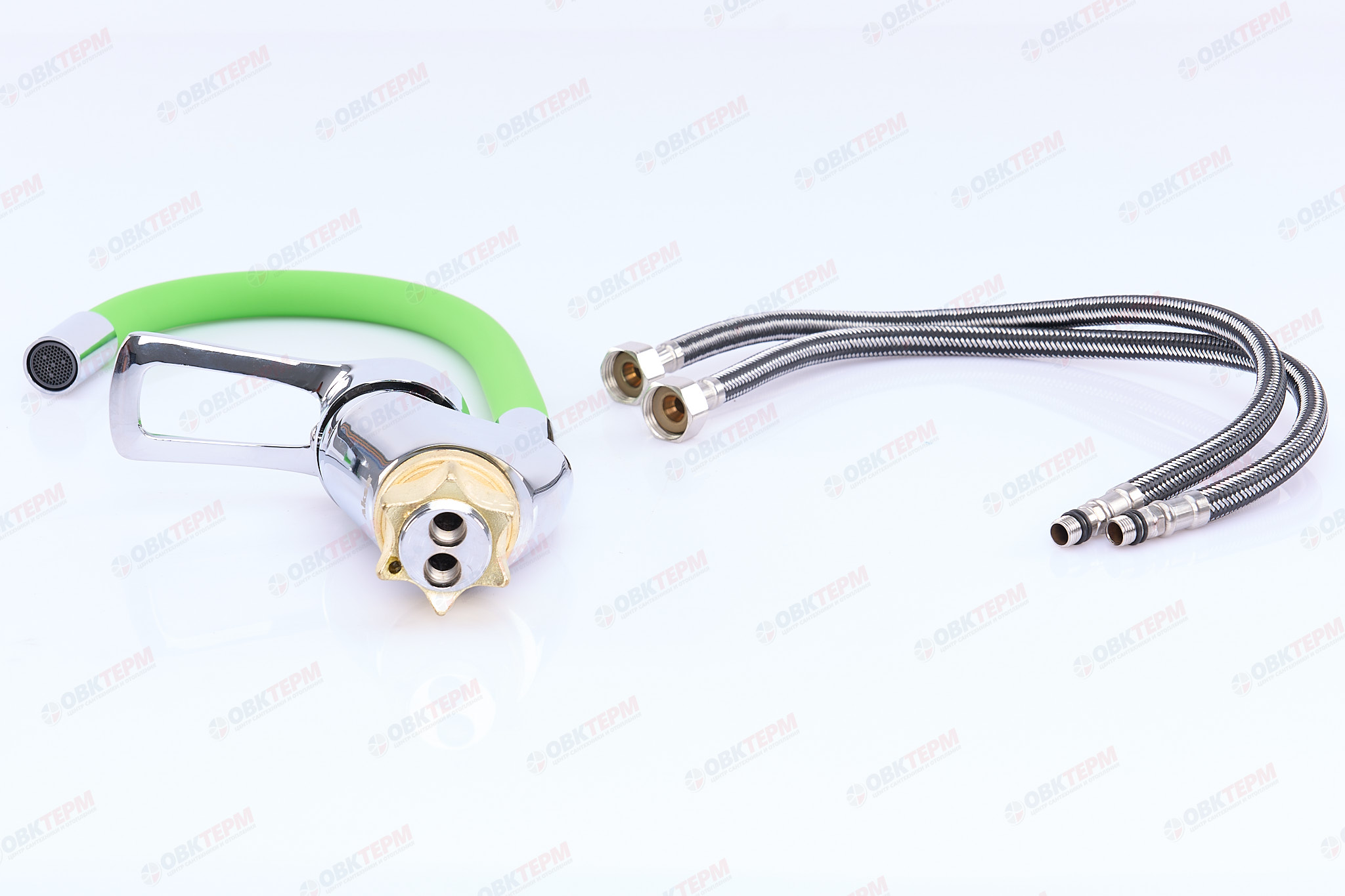 Смеситель д/кухни AKSA FAM-04-01-REFL.GREEN Ø40 (10 шт/ящ) - Изображение №4