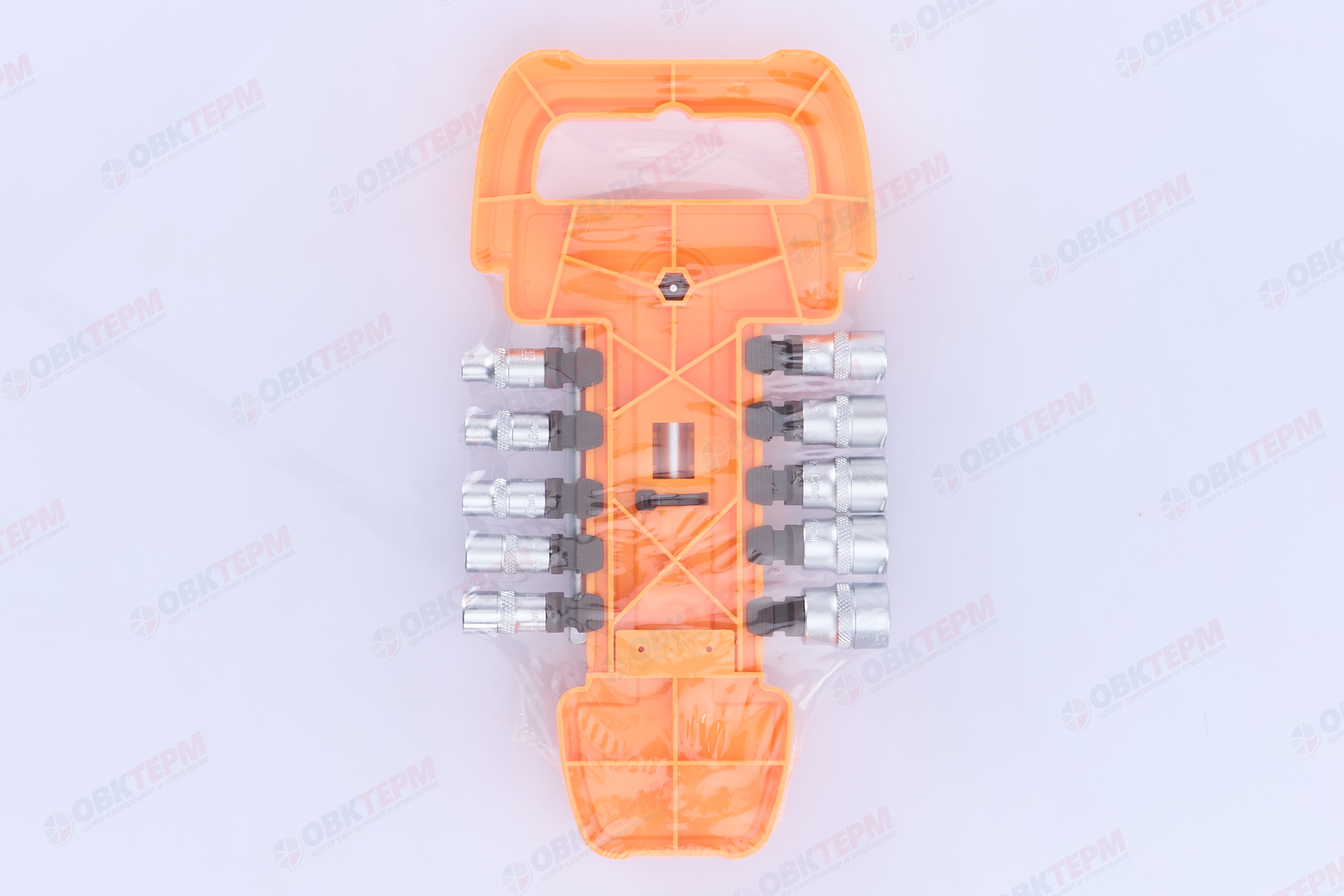 Набор головок 1/4" с трещоткой 12шт. INGCO - Изображение №5