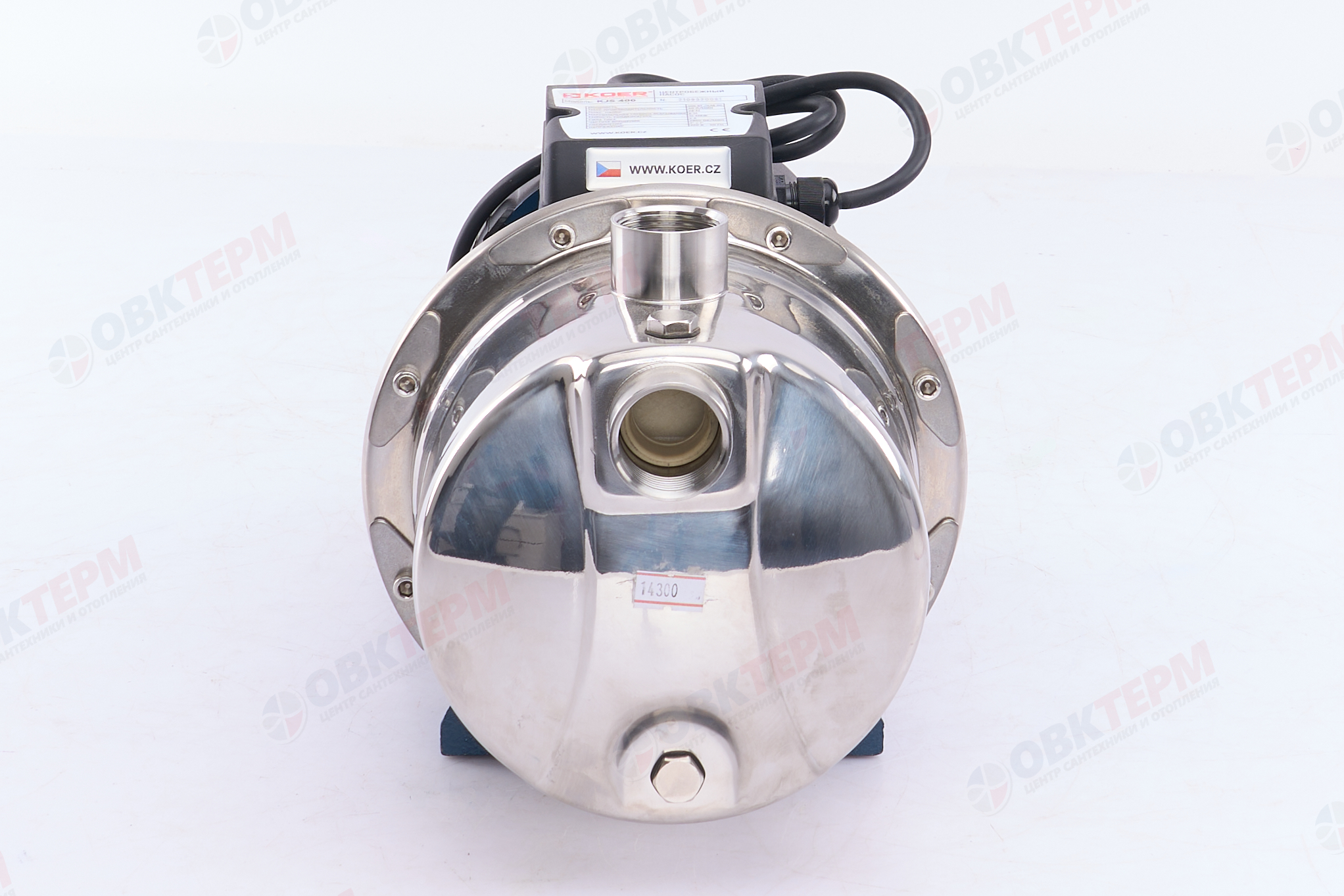 Насос центробежный  KJS 400 KOER (нерж)   (0,4кВт/40л.м./30м.) - Изображение №4