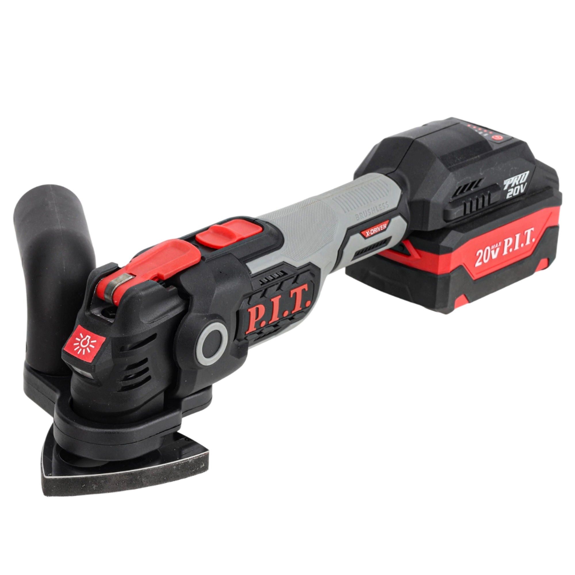 Реноватор аккум. Б/Щ P.I.T PMT20H-035B SOLO (20В, 5000-19000кол/мин, угол 3,6°, БЕЗ АКБ и ЗУ) - миниатюра №8