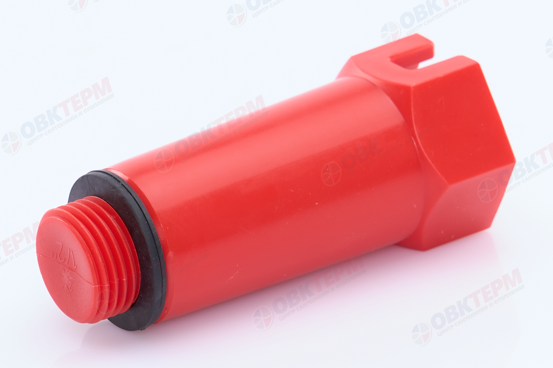 Заглушка длинная  1/2"  пластик, красная     (RTP)     (100/1) - Изображение №2