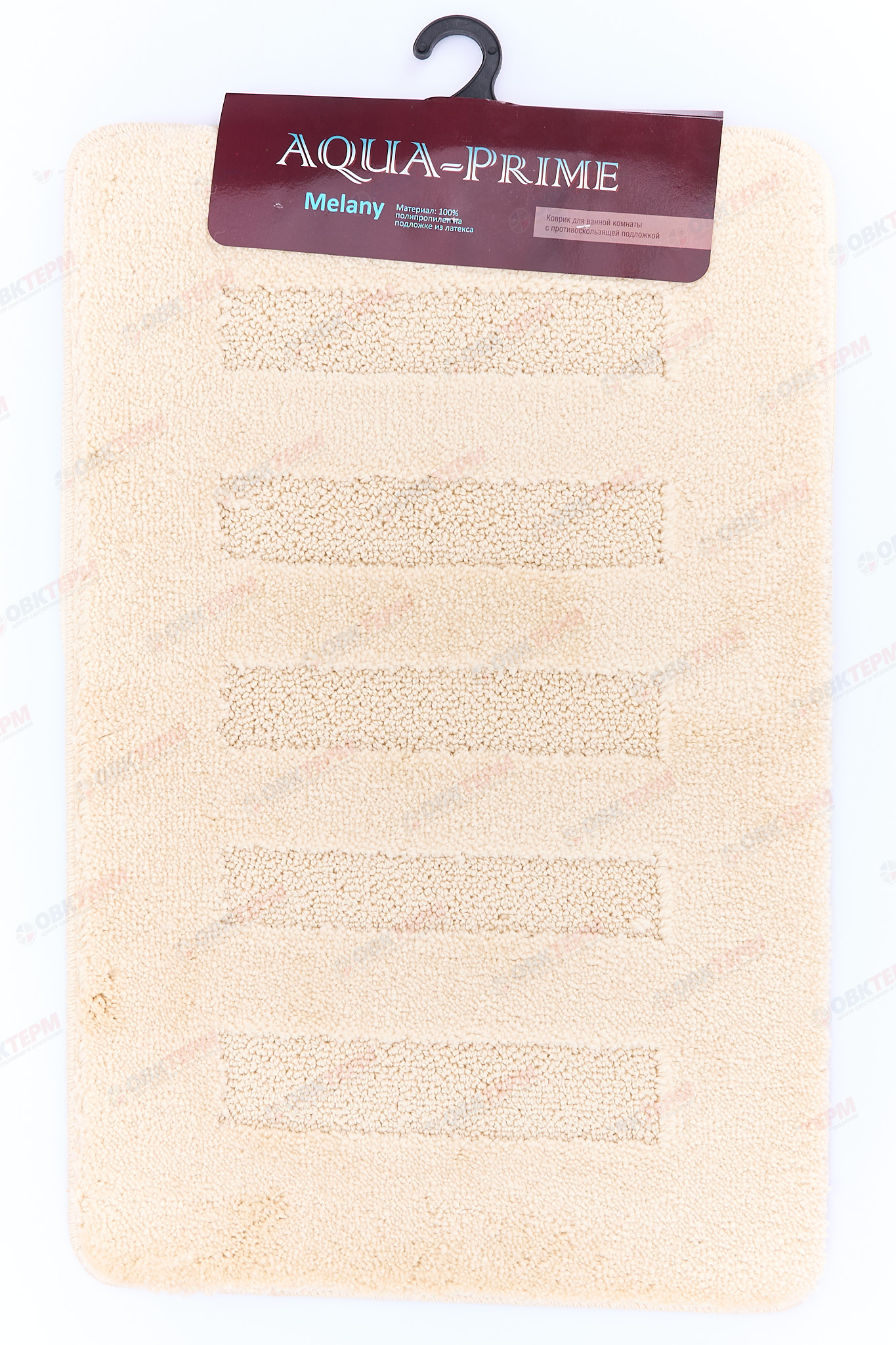 Комплект ковриков для в/к AQUA-PRIME Melany 500х800/400х500мм 20мм (кремовый) - Изображение №2