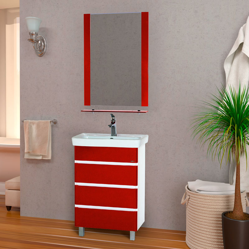 Зеркало Фламенко 611    Flamenco  (красн, В700хШ600хГ20) - Изображение №3