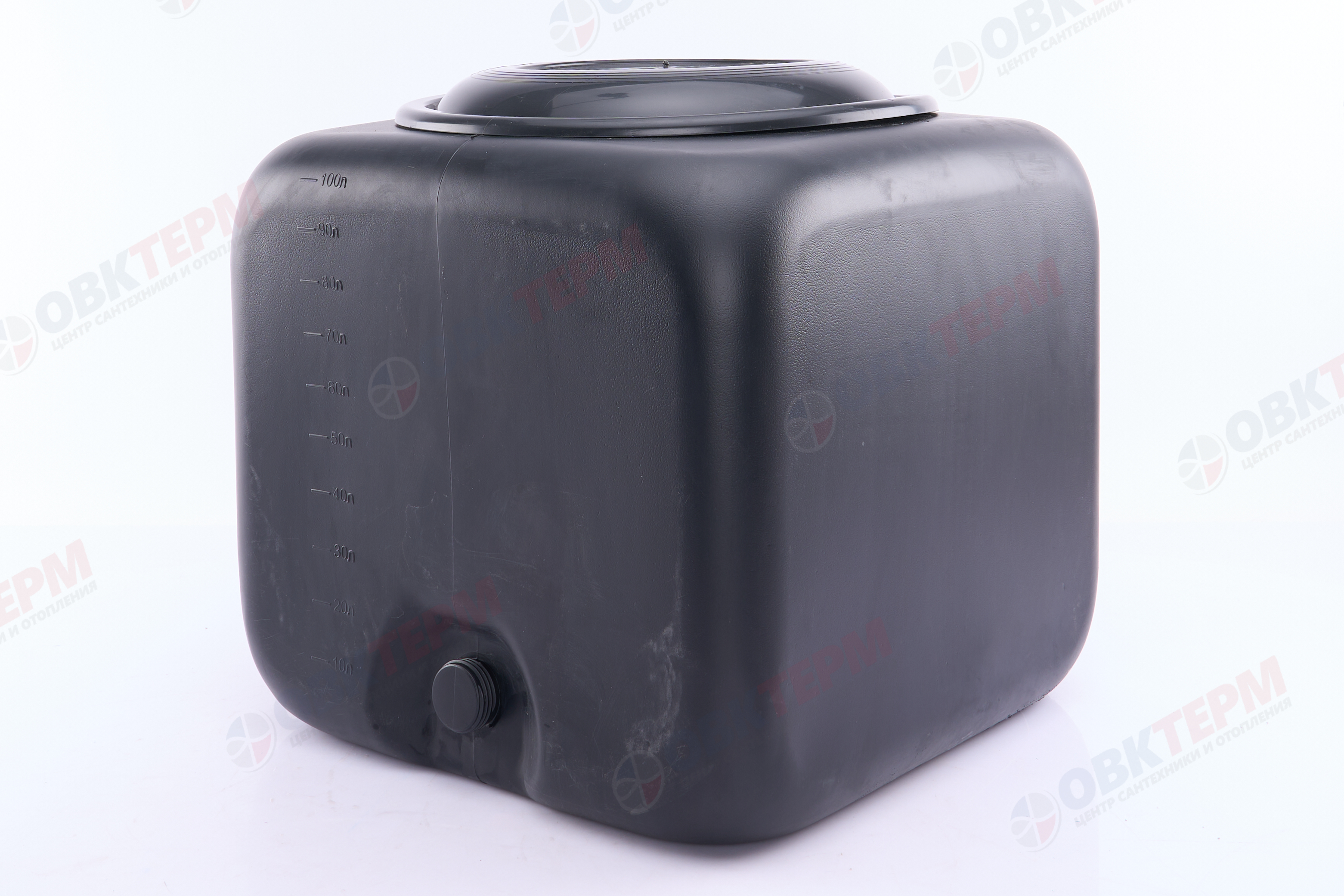 Бак  Альтернатива  для душа 100 л (квадрат) черный - Изображение №2