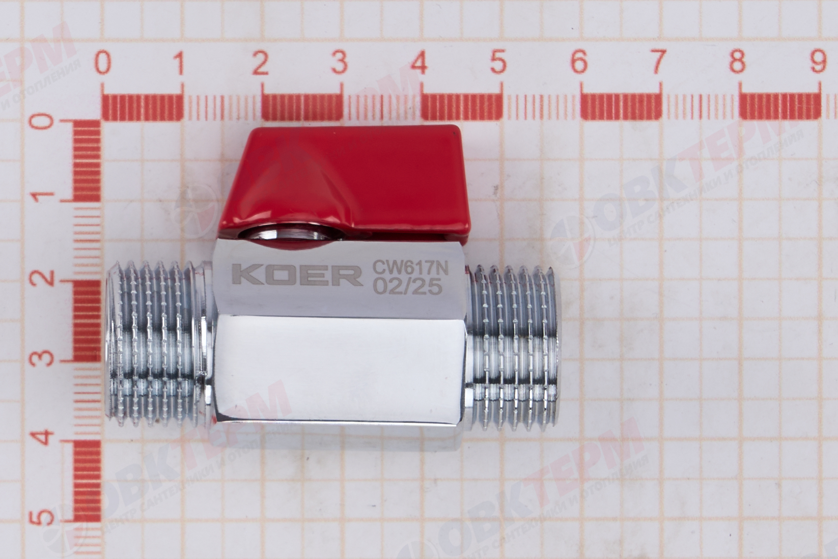 Кран шаровый       мини     1/2" нн          (160шт/ 1ящ)       KOER - Изображение №5