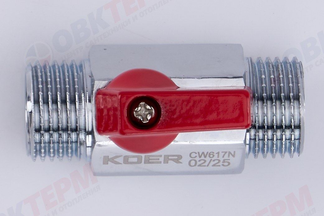 Кран шаровый       мини     1/2" нн          (160шт/ 1ящ)       KOER - миниатюра №6