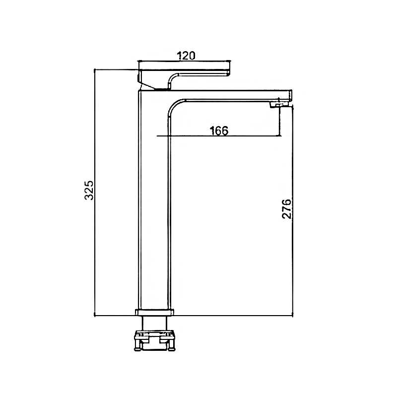 Смеситель д/раковины GAPPO G1017-2 латунь /белый /высокий  (высокий, Ø35, на гайке) - миниатюра №2