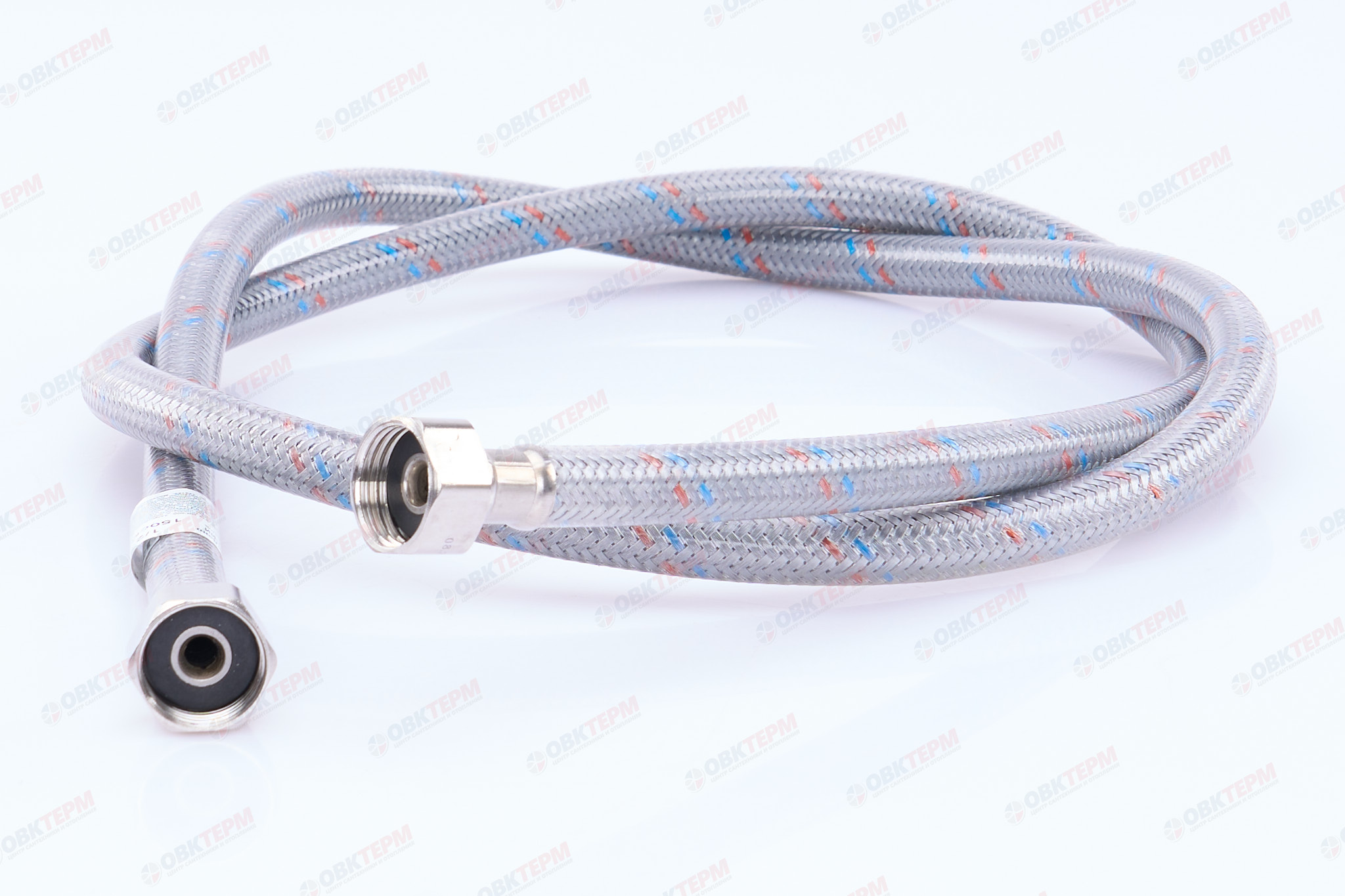 Шланг    1/2"х1/2" ВВ, в силикон.обмотке   150 см  "OVERCON"   (60шт/ящ) - Изображение №2