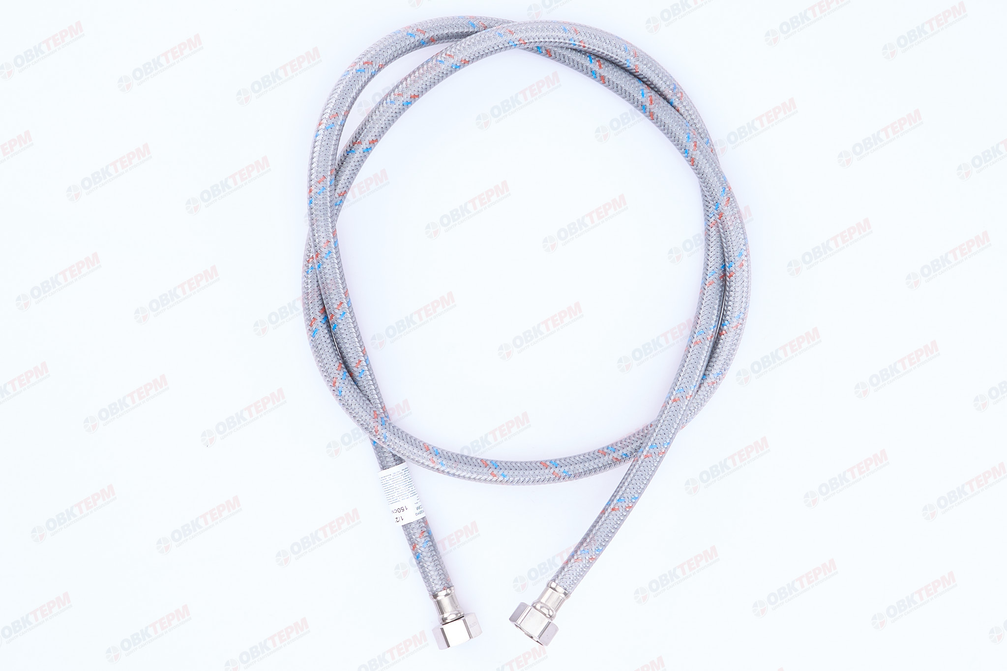 Шланг    1/2"х1/2" ВВ, в силикон.обмотке   150 см  "OVERCON"   (60шт/ящ) - Изображение №3