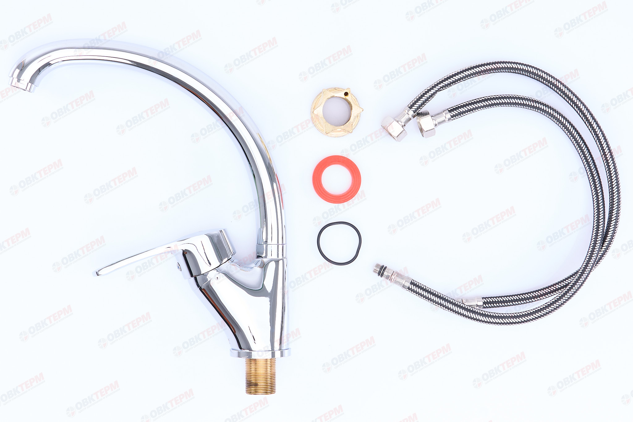 Смеситель д/кухни ZERIX DYU 281 Ø40 на ГАЙКЕ (10 шт/ящ) - Изображение №3