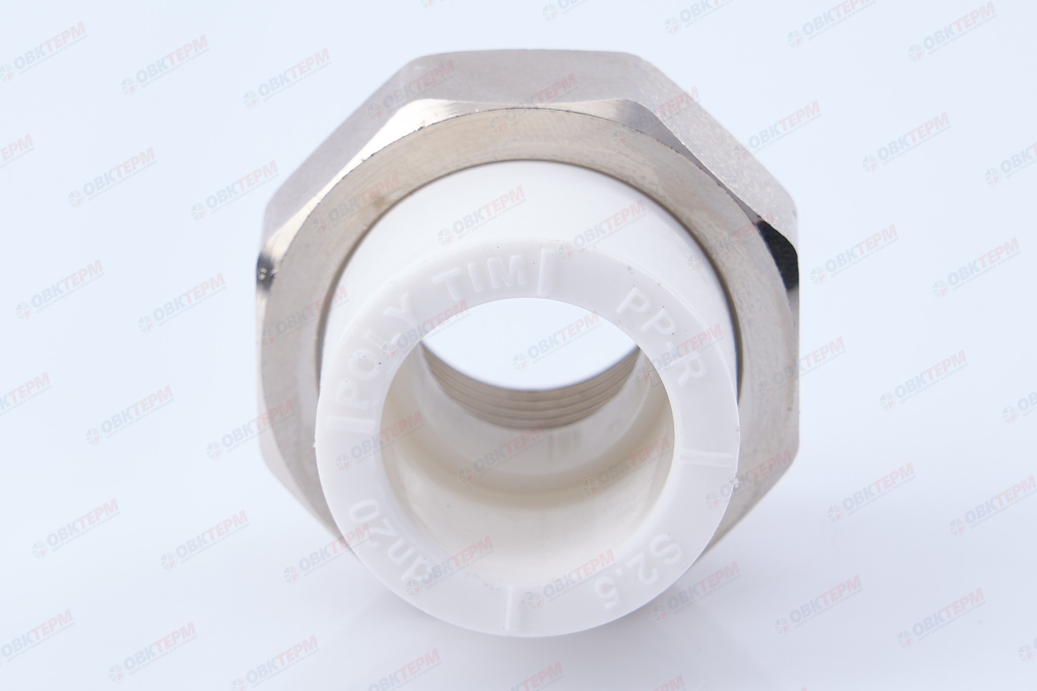 Разборное соединение  20 * 1/2" в    (белый)    (TIM) - Изображение №5