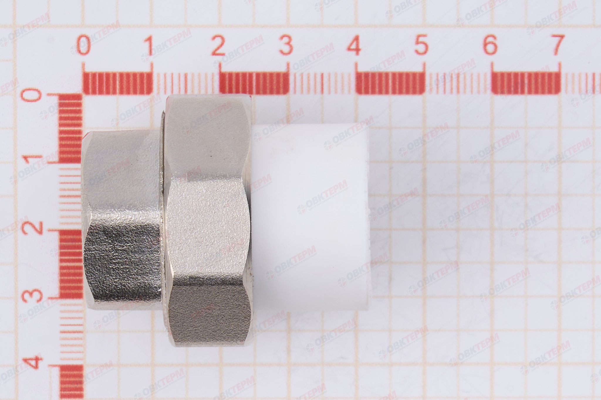 Разборное соединение  20 * 1/2" в    (белый)    (TIM) - миниатюра №6