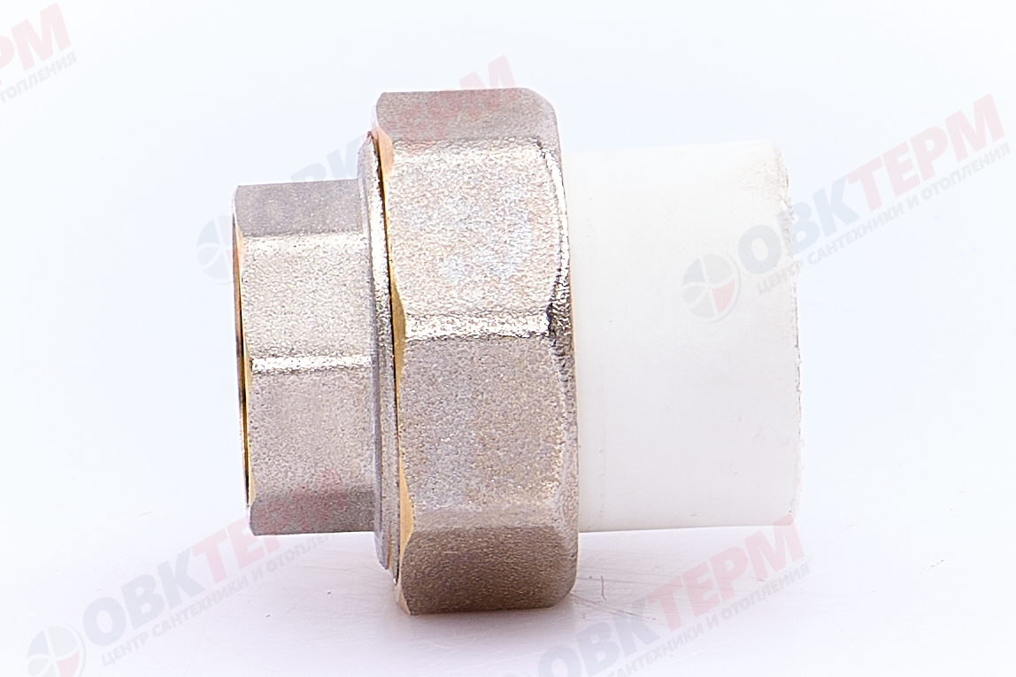 Разборное соединение  20 * 1/2" в    (белый)  (180 шт/ящ)  KOER - миниатюра №4