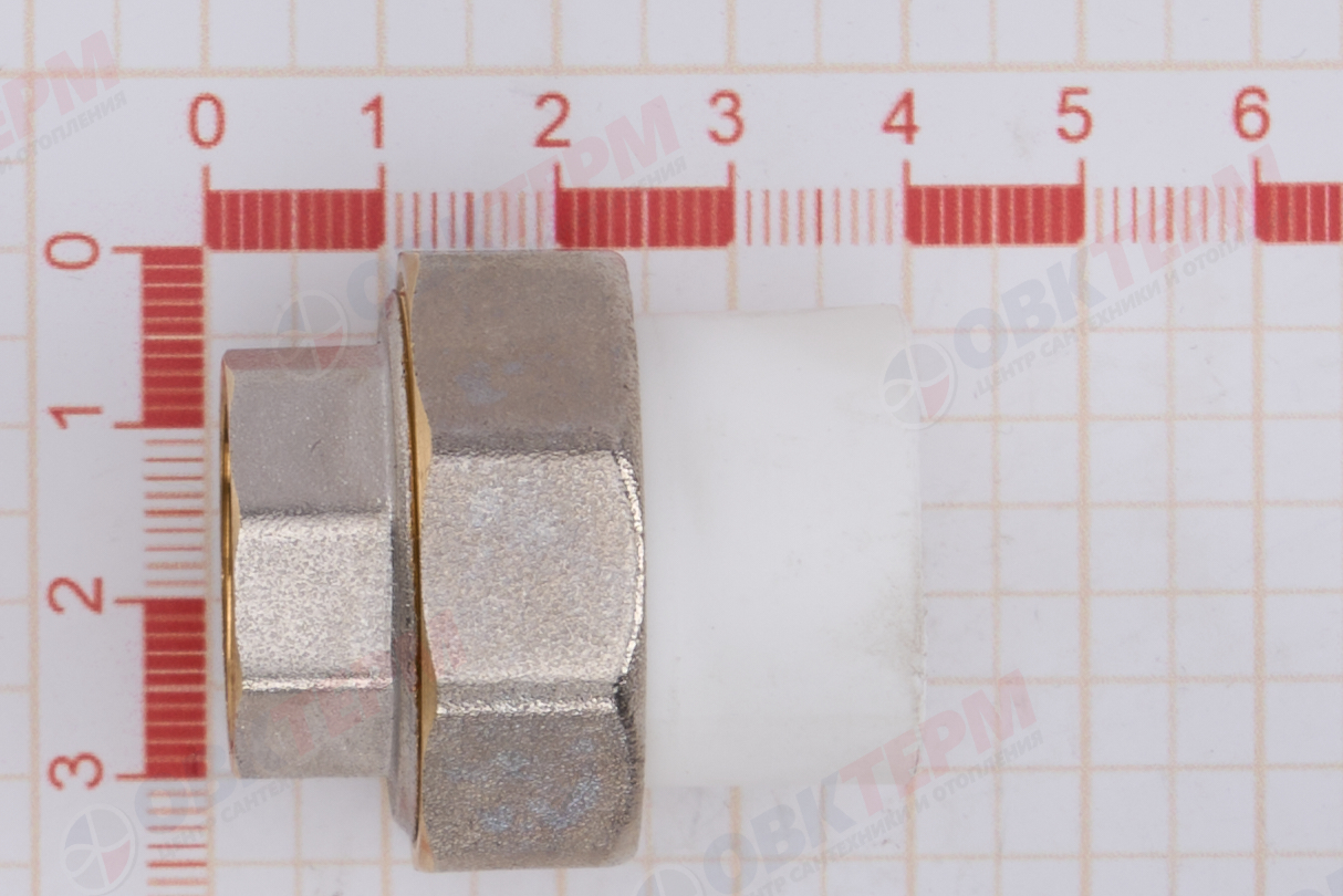 Разборное соединение  20 * 1/2" в    (белый)  (180 шт/ящ)  KOER - миниатюра №6