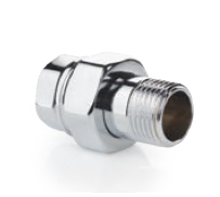 Американка   KOER  ХРОМ   1/2"  прямая  усиленная  (180/45 шт) - миниатюра №2