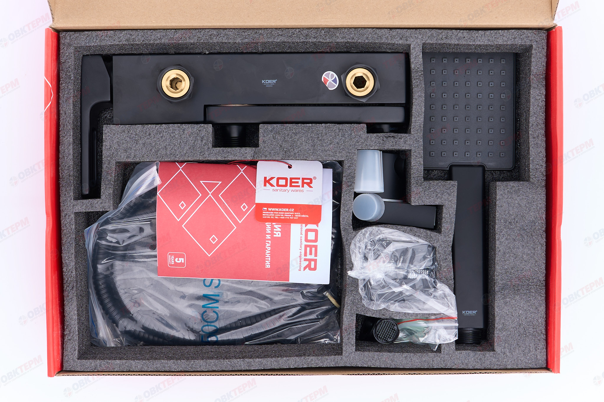 Смеситель д/ванны короткий KOER KB-41009-05  (Цвет черный) (8шт/ящ) - Изображение №4