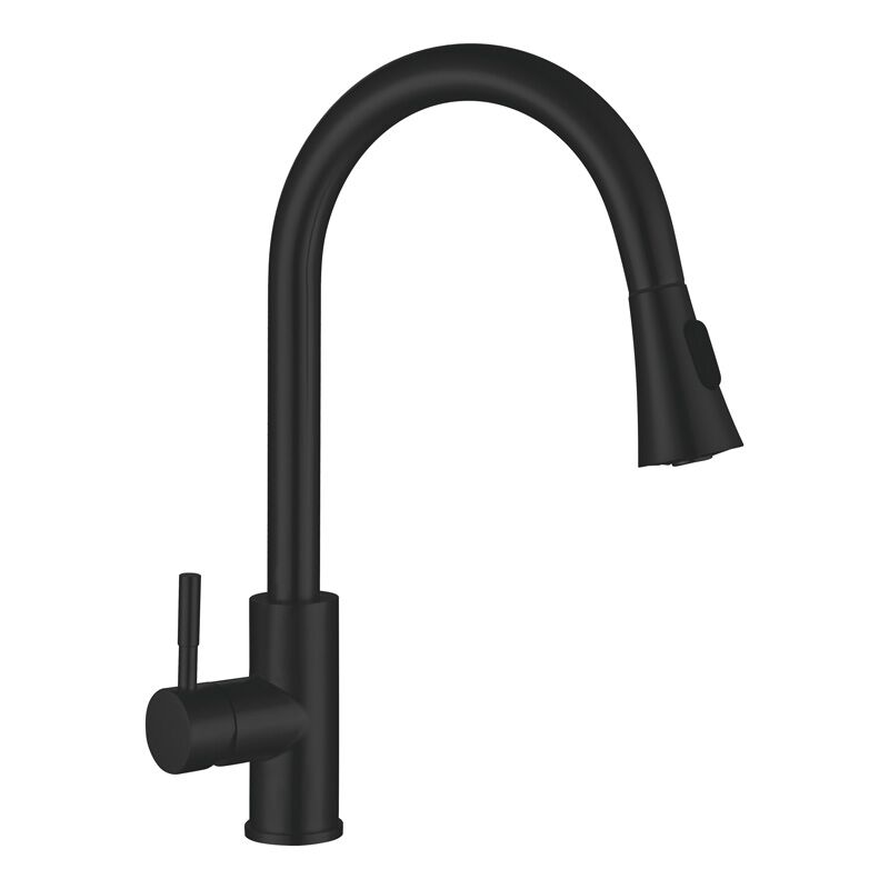 Смеситель д/кухни нерж/сталь MIXXUS SUS 014-B BLACK Ø40 (16 шт/ящ) - изображение №1